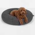 Hundebett LENI Bouclé Grau Ø 80cm