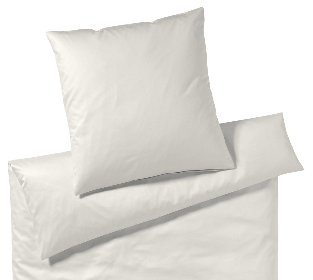 elegante Solid Kopfkissenbezug – feiner Mako-Satin