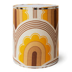 HKliving Motif Lampenschirm – Leinen, Ø 37,5 cm
