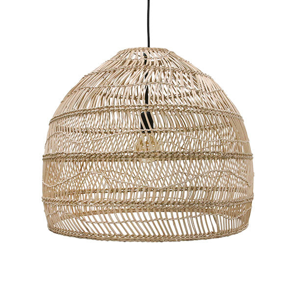 HKliving Wicker Pendant Lamp Ball – Hängelampe aus Weide M