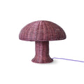 HKliving Rattan Tischlampe – Naturrattan-Leuchte im Landhausstil