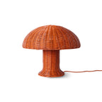 HKliving Rattan Tischlampe – Naturrattan-Leuchte im Landhausstil