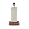 HKliving Brut Lampensockel – Skulpturaler Stahl-Lampenfuß Chrome