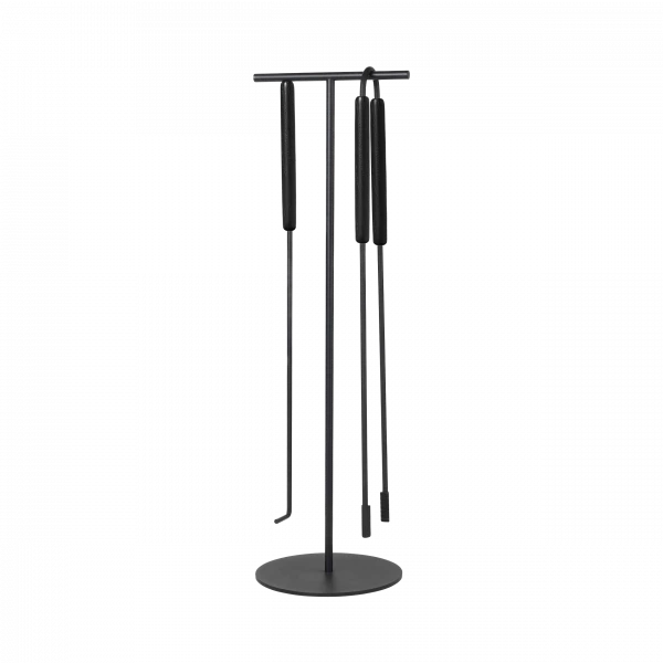 blomus ASHI Kamingarnitur 3-teilig – Stahl & Eiche