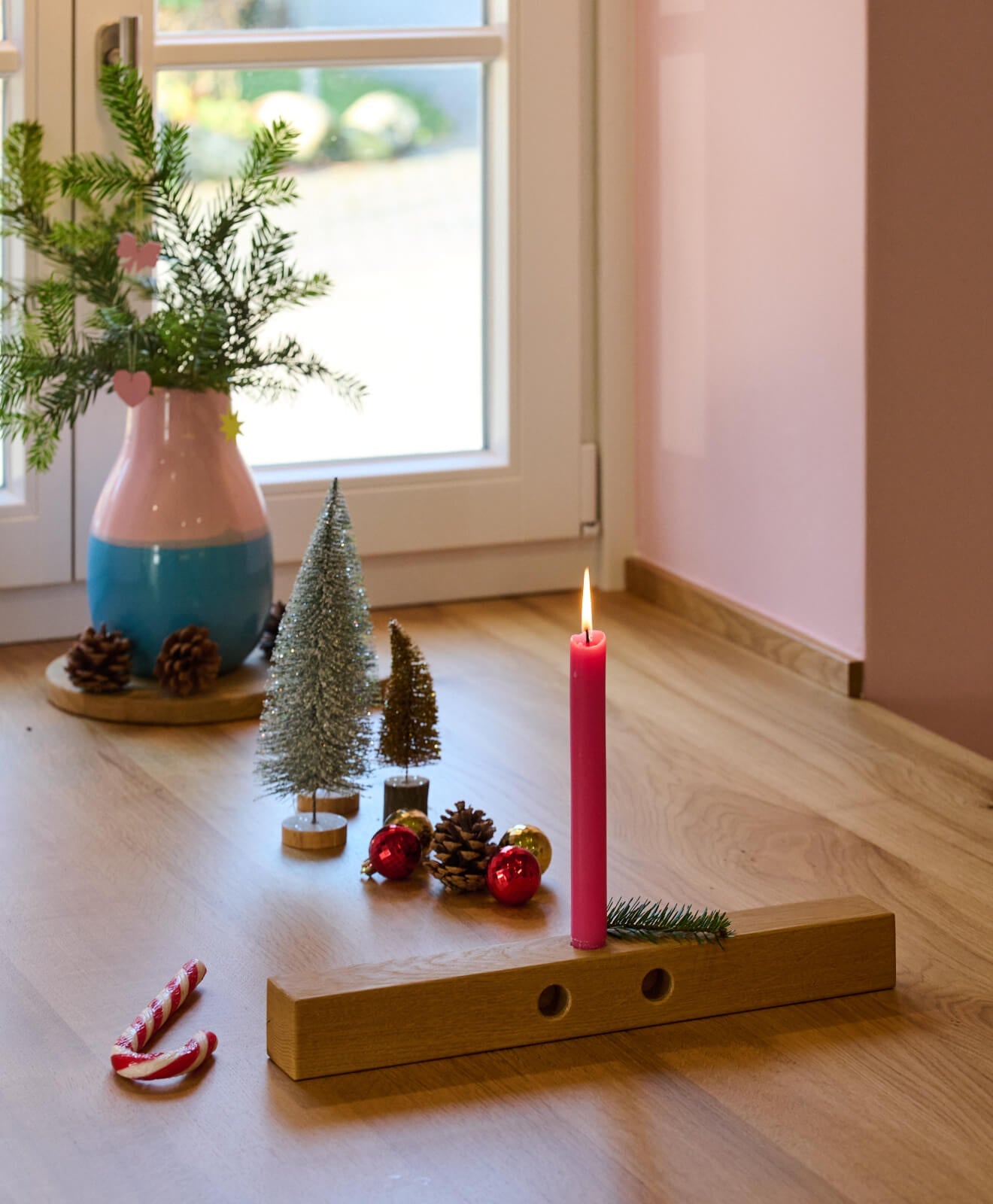 Adventskranz Holz - Kerzenständer KAWENTSKRANZ