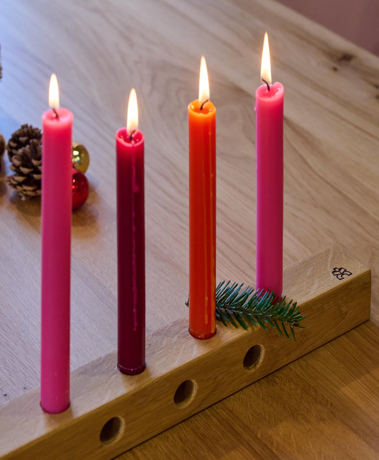 Adventskranz Holz - Kerzenständer KAWENTSKRANZ