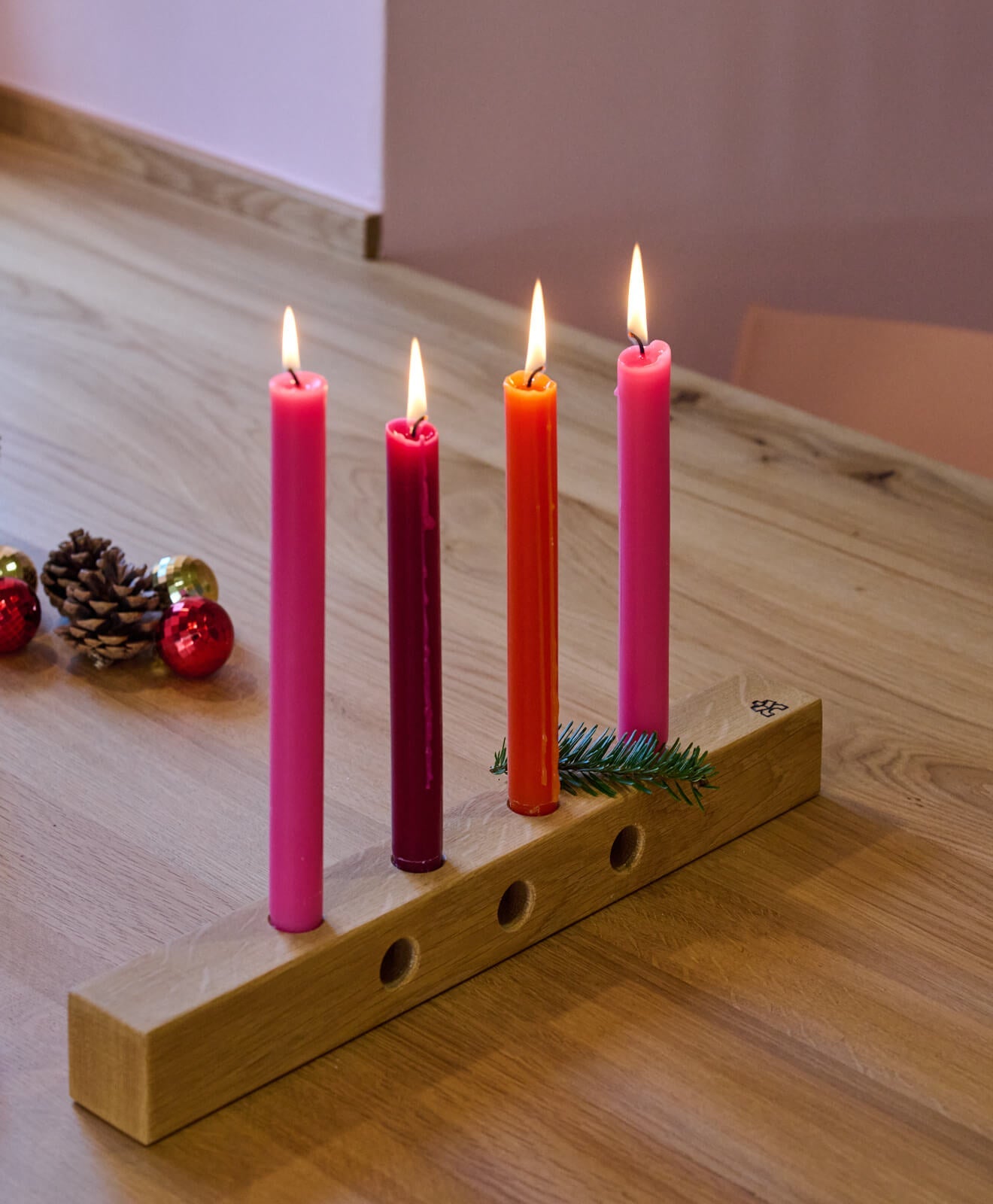 Adventskranz Holz - Kerzenständer KAWENTSKRANZ