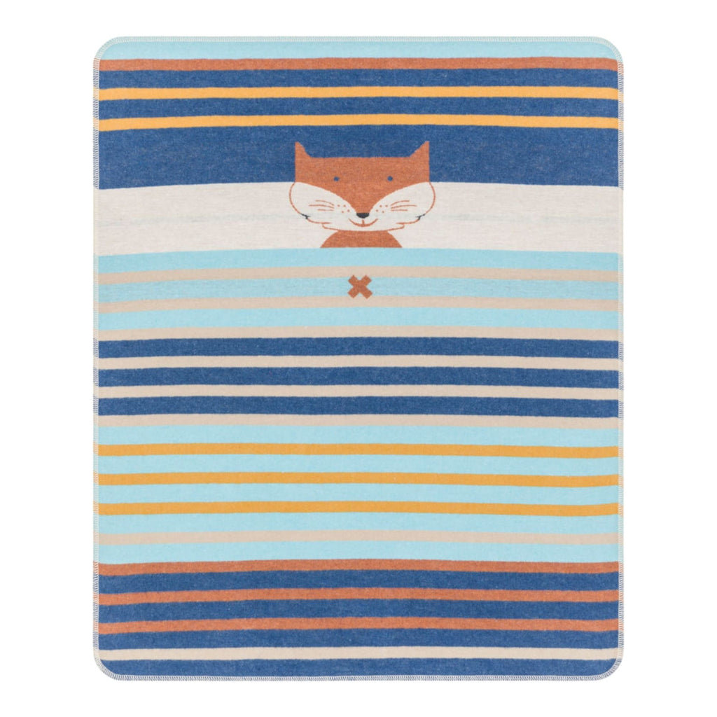 David Fussenegger JUWEL Fuchs Multistreifen Babydecke – Wolle