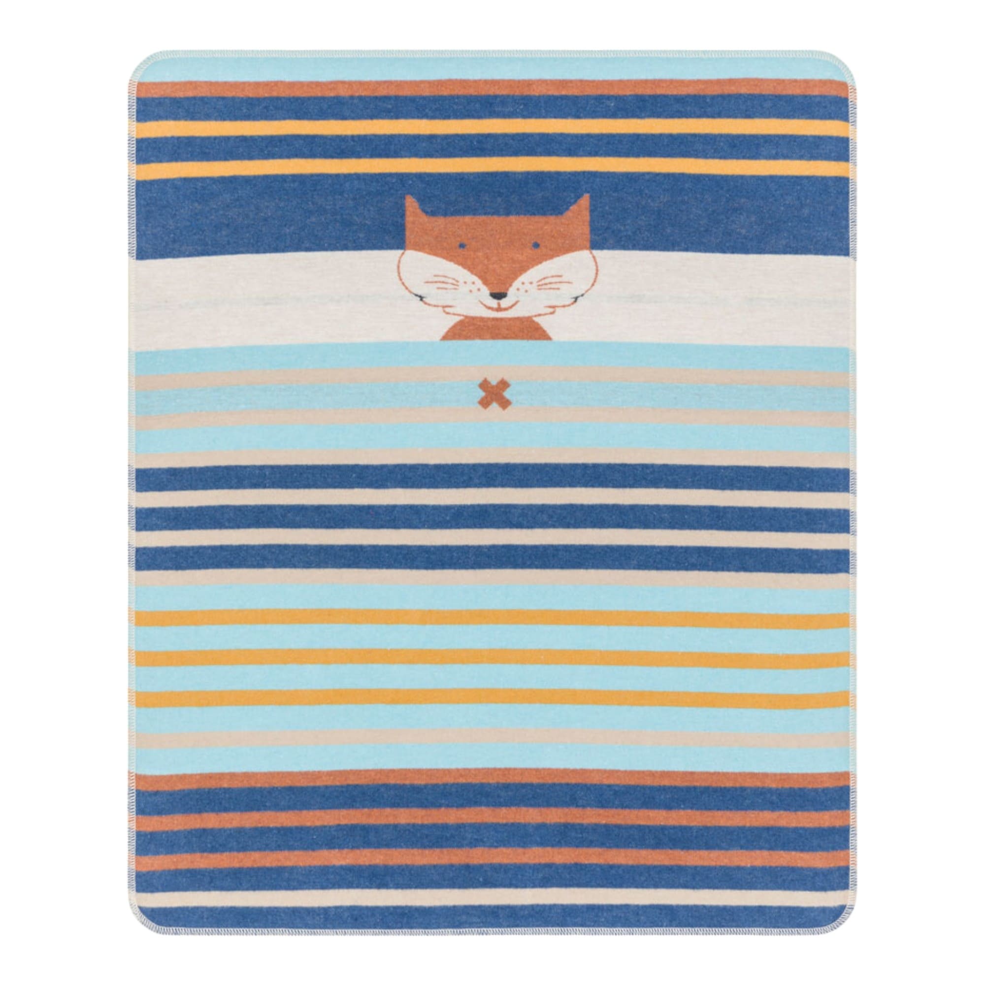 David Fussenegger JUWEL Fuchs Multistreifen Babydecke – Wolle