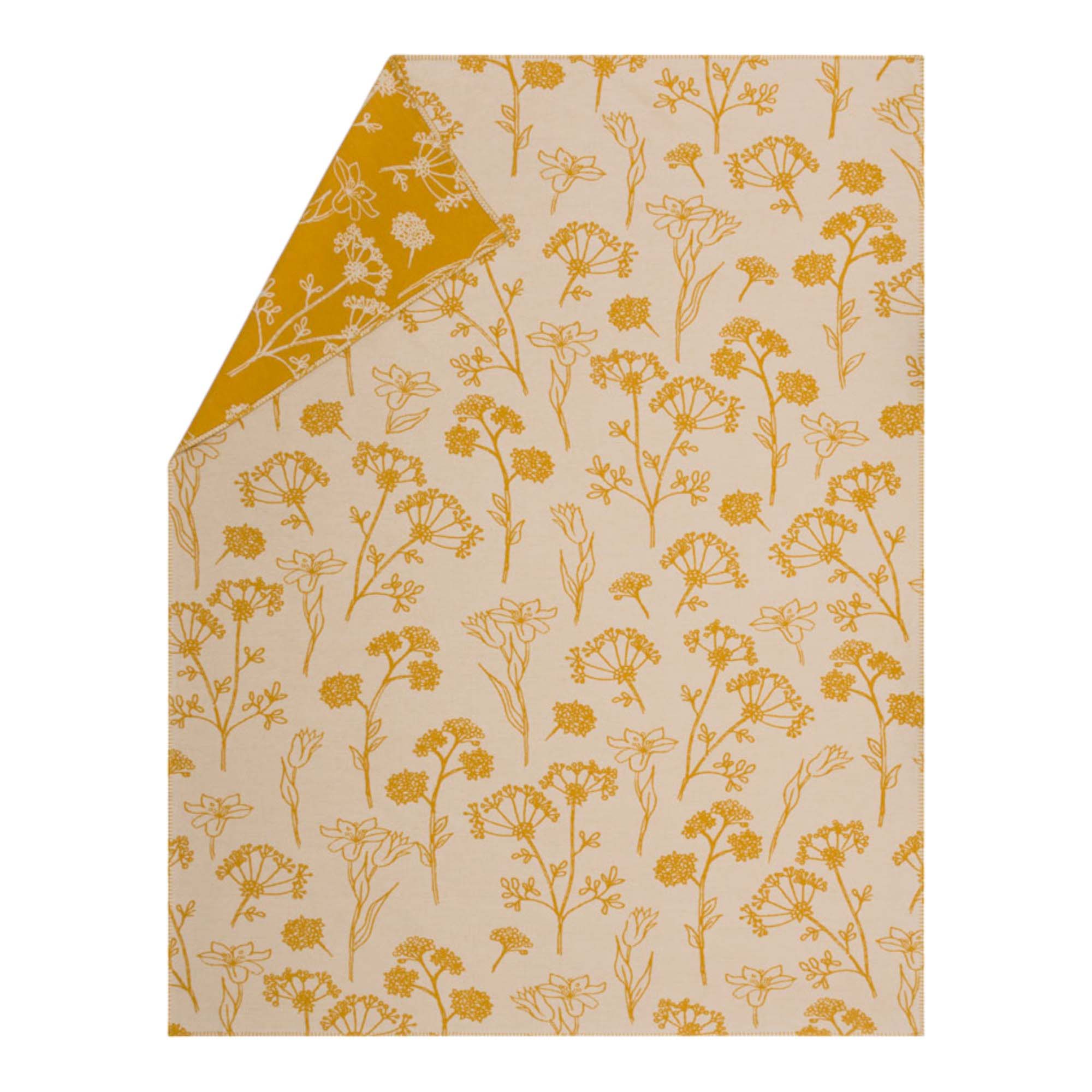 David Fussenegger JADE Floral Decke aus Bio-Baumwolle