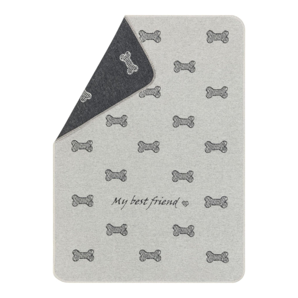 David Fussenegger Haustierdecke my best friend Knochen allover – Wolle