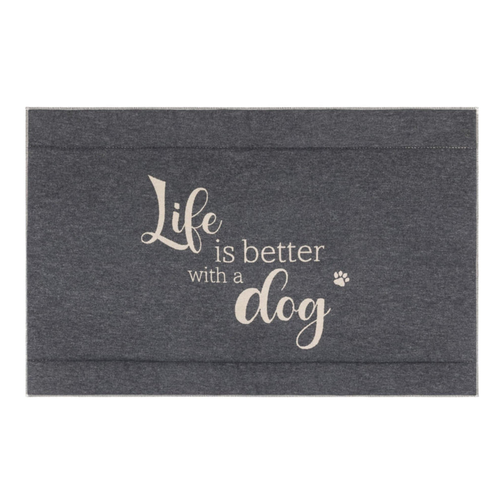 David Fussenegger DOG & CAT Life is better Hundematte – Wolle