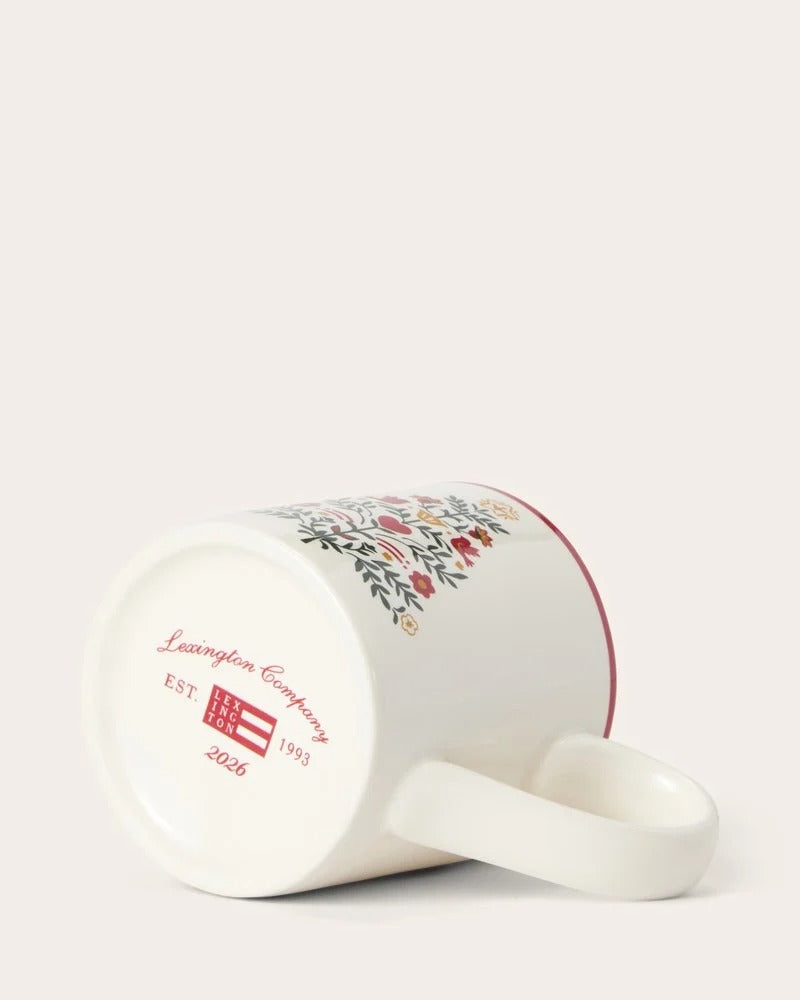 Lexington Weihnachtsbaummotiv Mini Steingutbecher 2er Set
