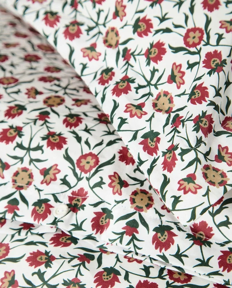 Lexington Blumenmuster Baumwoll-Satin Bettwäscheset