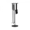 blomus ASHI Kamingarnitur 5-teilig – Stahl & Eiche