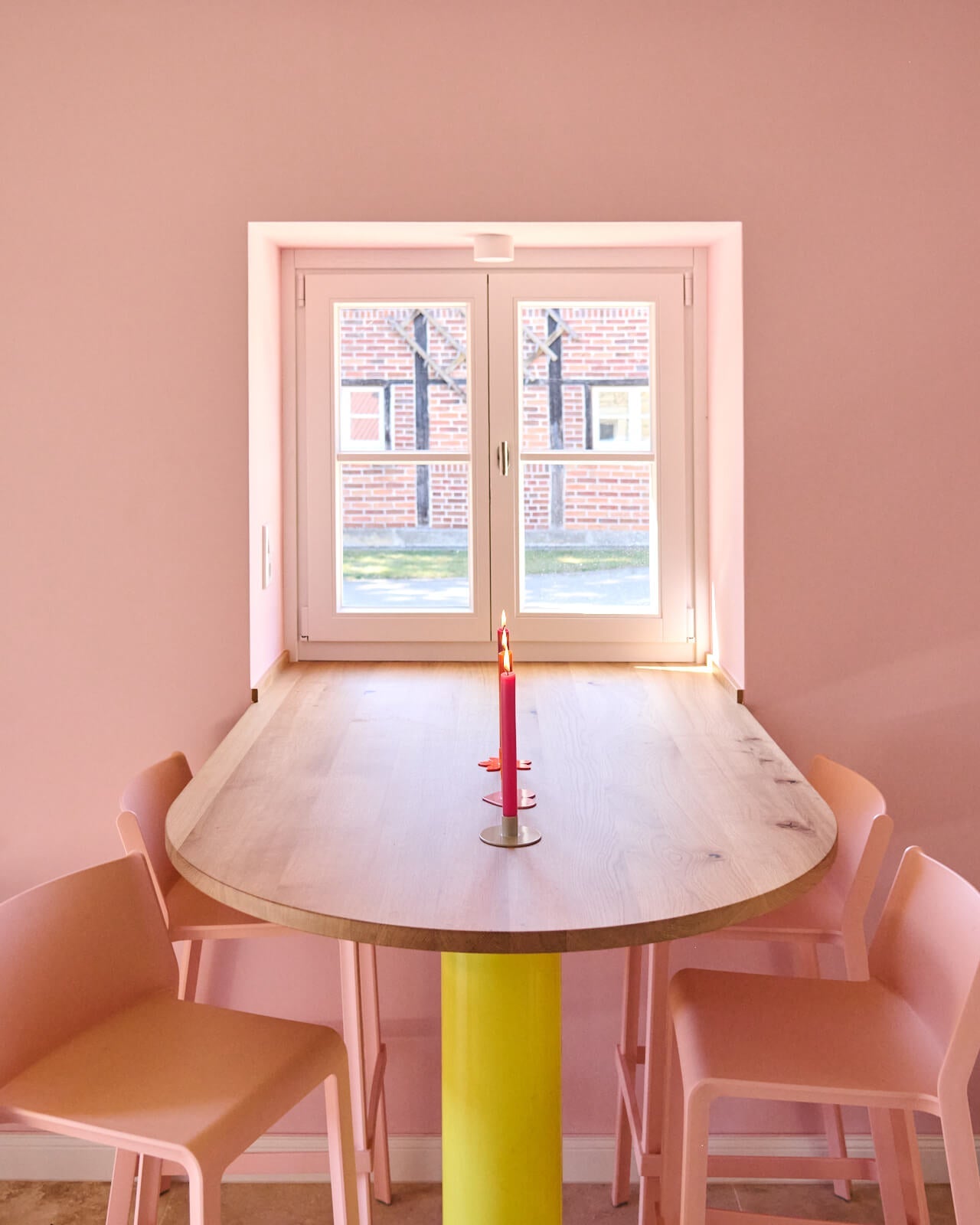 Kerzenständer | Kerzenhalter für Stabkerzen ORBI Grau + Kerze