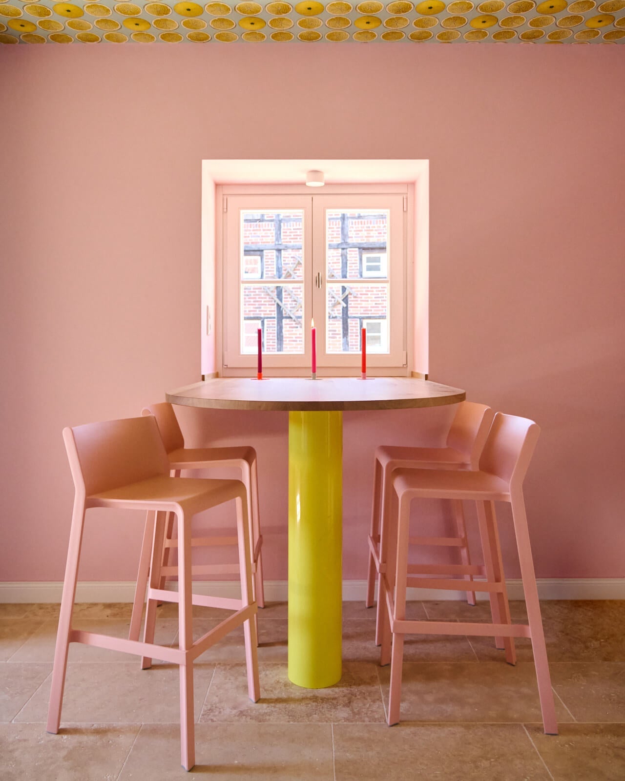 Kerzenständer | Kerzenhalter für Stabkerzen ORBI Grau + Kerze