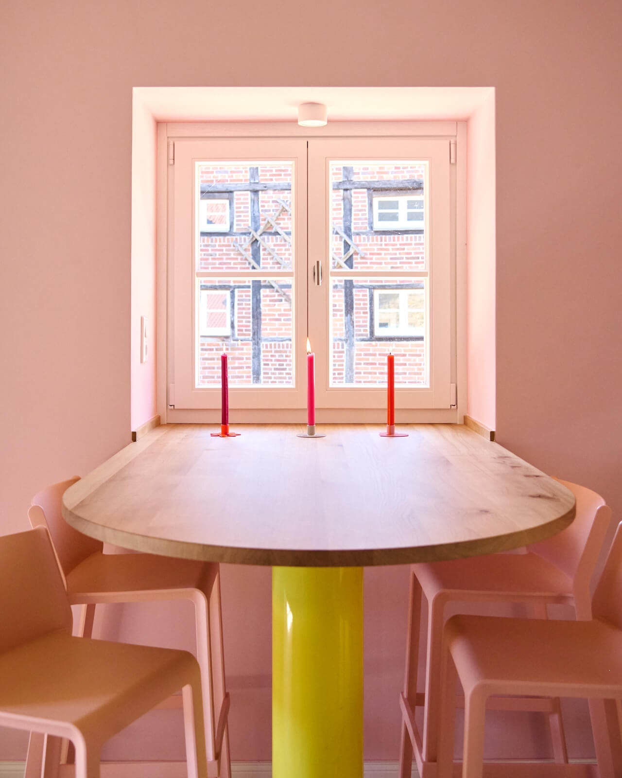 Kerzenständer | Kerzenhalter für Stabkerzen ORBI Grau + Kerze