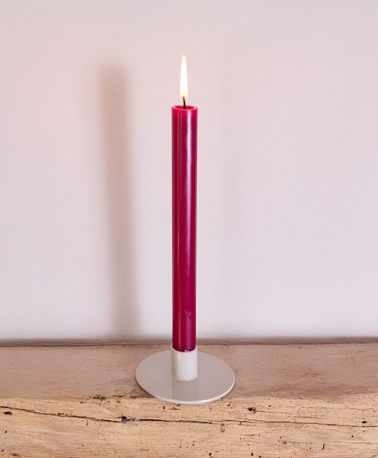 Kerzenständer | Kerzenhalter für Stabkerzen ORBI Grau + Kerze