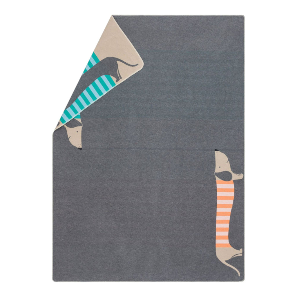 David Fussenegger JUWEL Dackel Kinderdecke 140×200 cm – Wolle