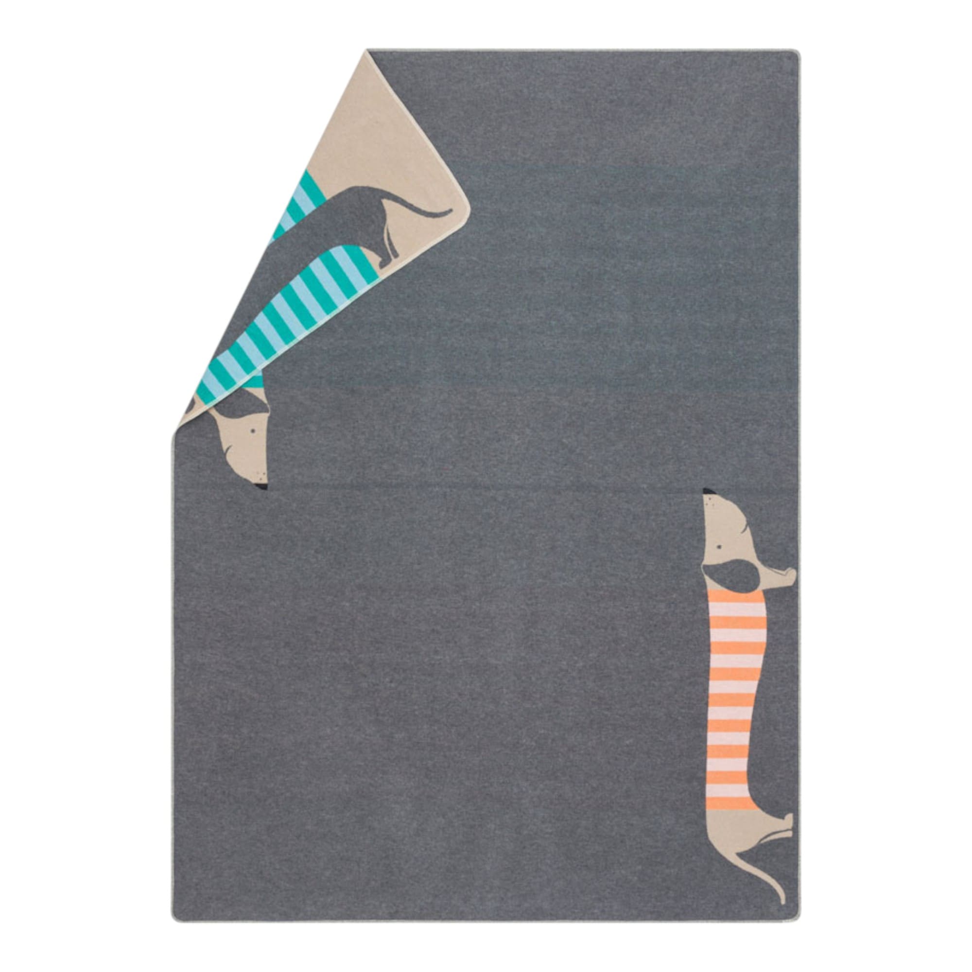 David Fussenegger JUWEL Dackel Kinderdecke 140×200 cm – Wolle