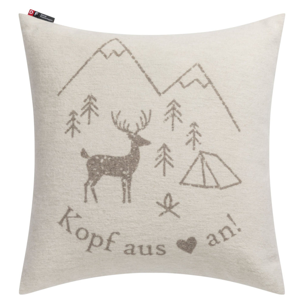 David Fussenegger SILVRETTA »Kopf aus« Kissenhülle – Wolle