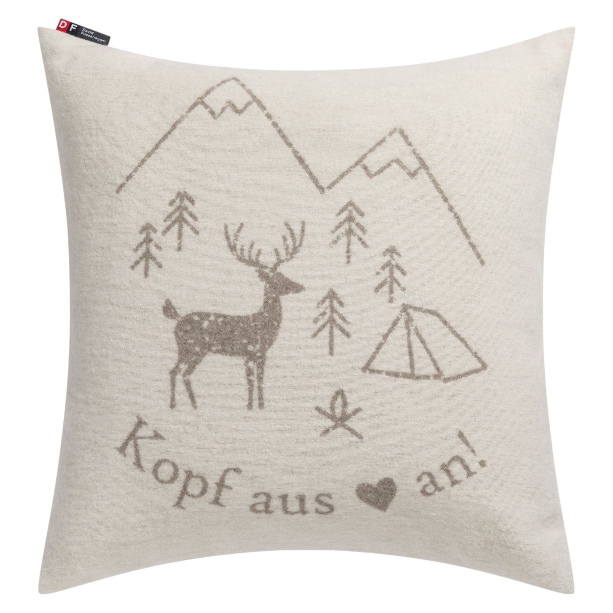 David Fussenegger SILVRETTA »Kopf aus« Kissenhülle – Wolle