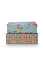 PiP Studio Set/2 Schachtel Rechteckig Blooming Tales