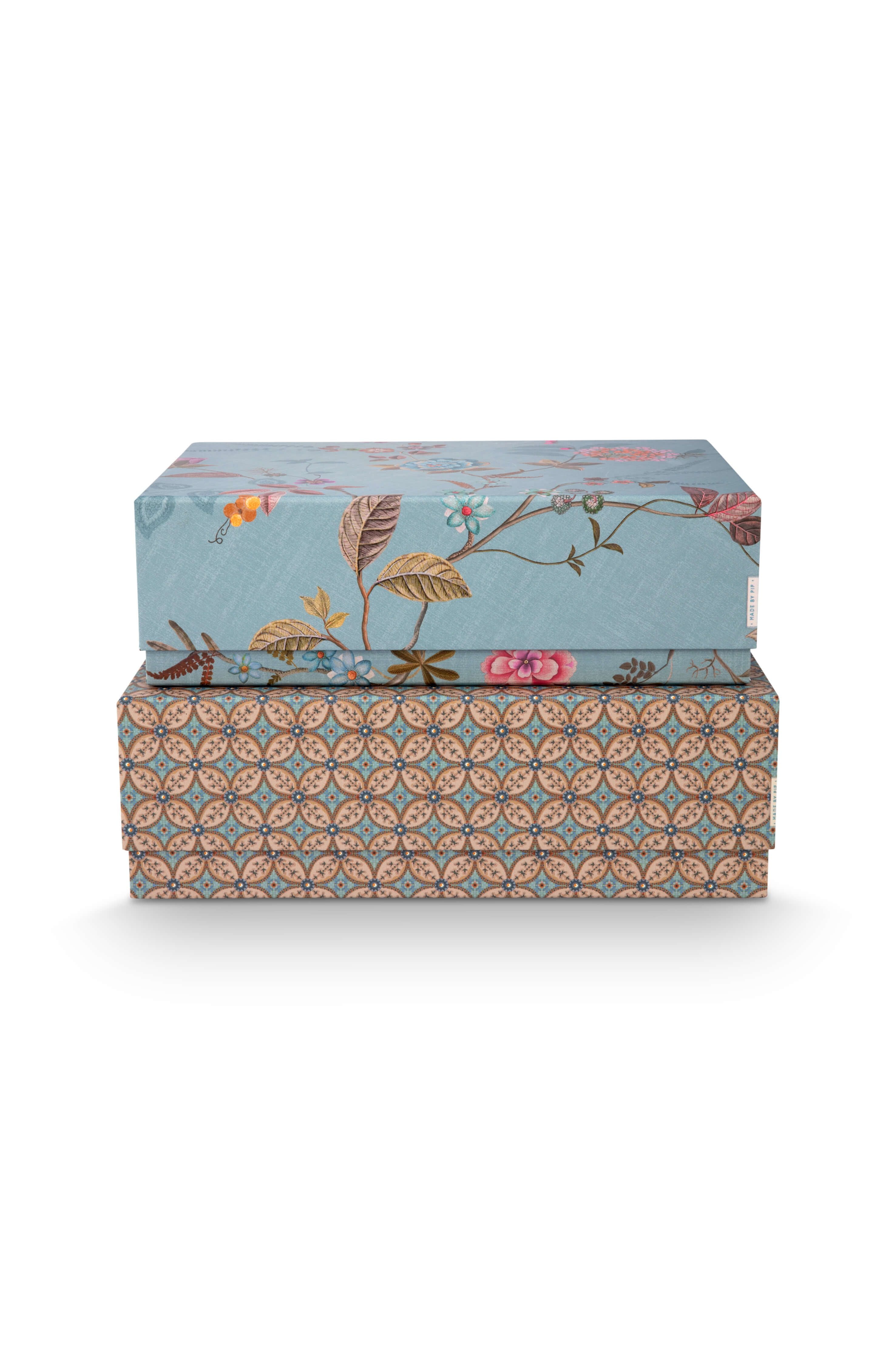PiP Studio Set/2 Schachtel Rechteckig Blooming Tales
