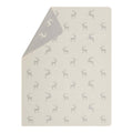 David Fussenegger SILVRETTA Hirsche allover Flanelldecke – Wolle
