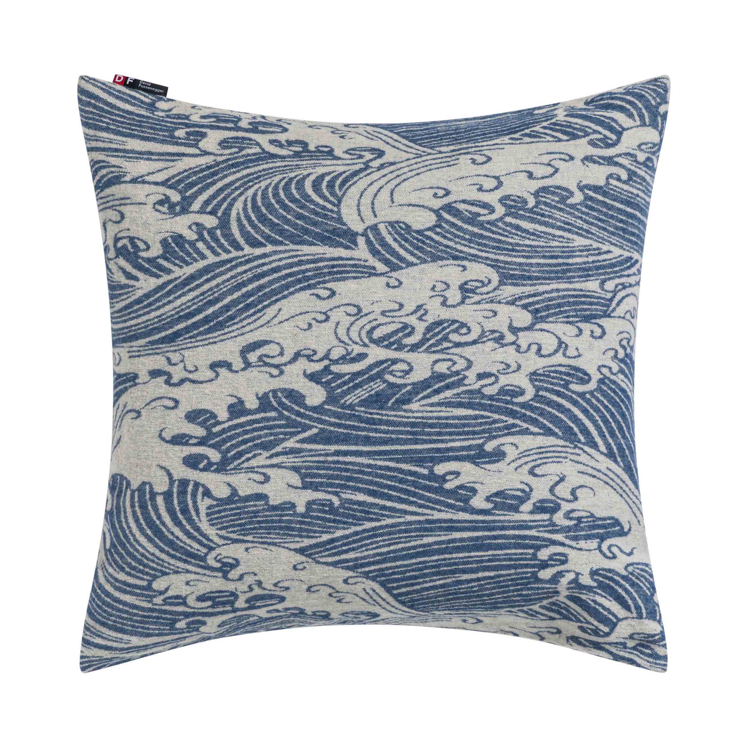 David Fussenegger Leinen Make Waves Kissenhülle 50x50 cm – Wolle