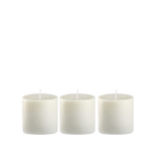 blomus VALOA Vetiver Nachfüllkerzen – Soja Naturwachs, 3er Set