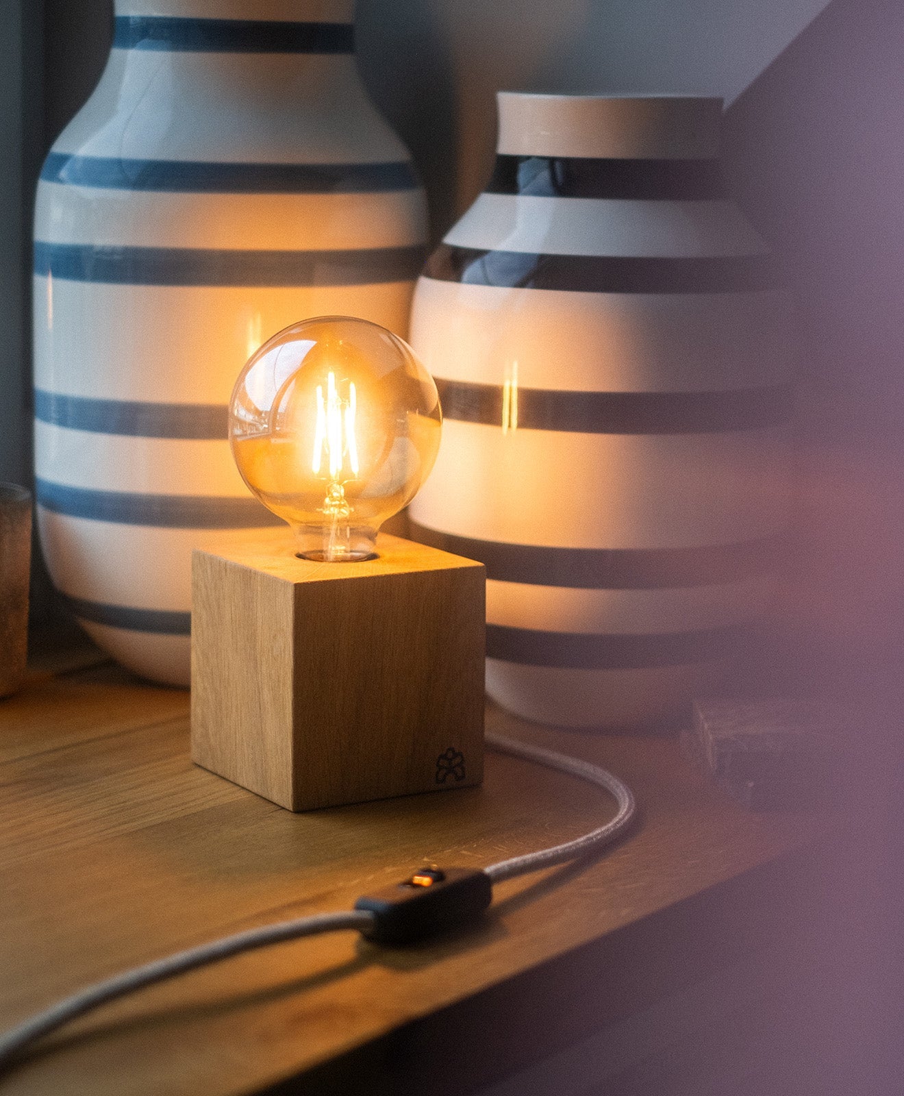 Tischlampe Holz LORENZ