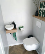 Toilettenpapierhalter ohne Bohren mit Ablage ORBI