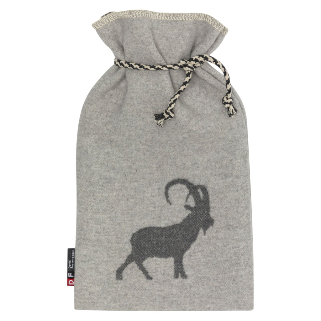 David Fussenegger SILVRETTA Steinbock Wärmflasche 2 Liter – Wolle